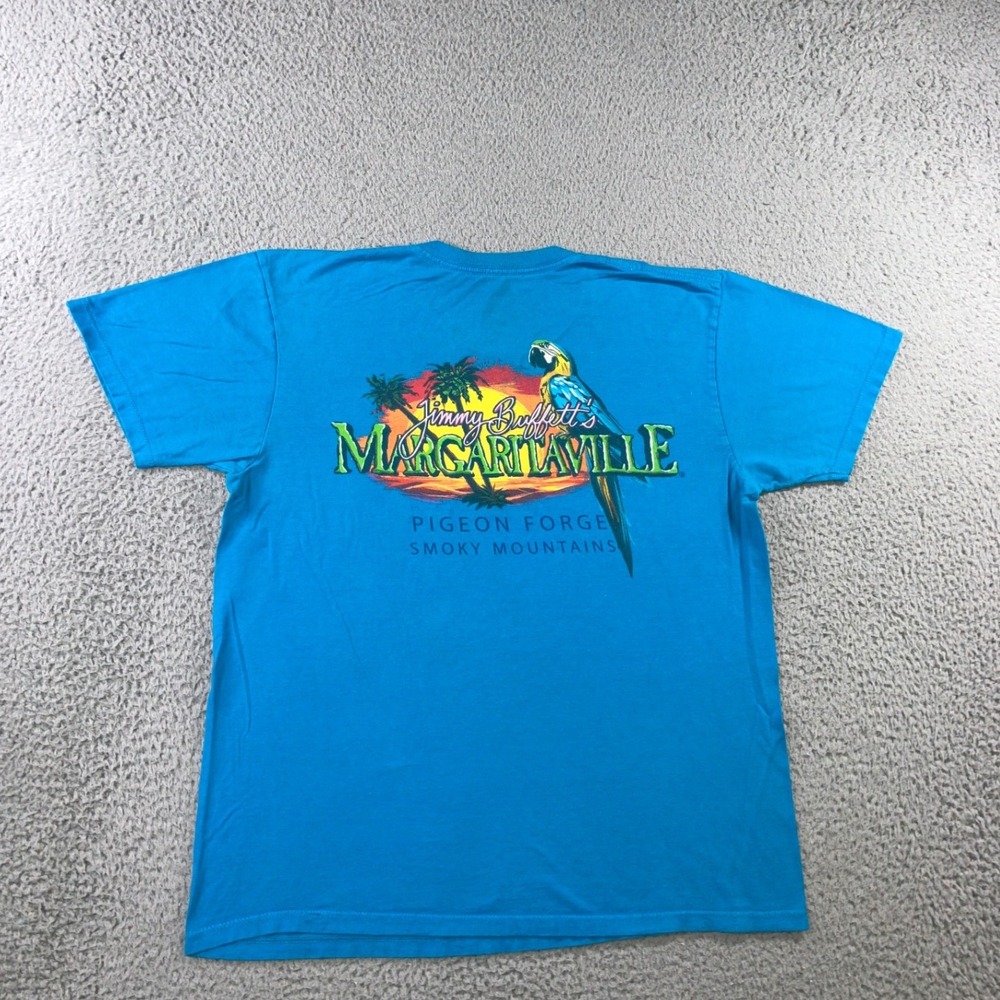 Margaritaville T-Shirt L Pigeon Forge Smoky Mountains Grunge Thrashed Outdoor